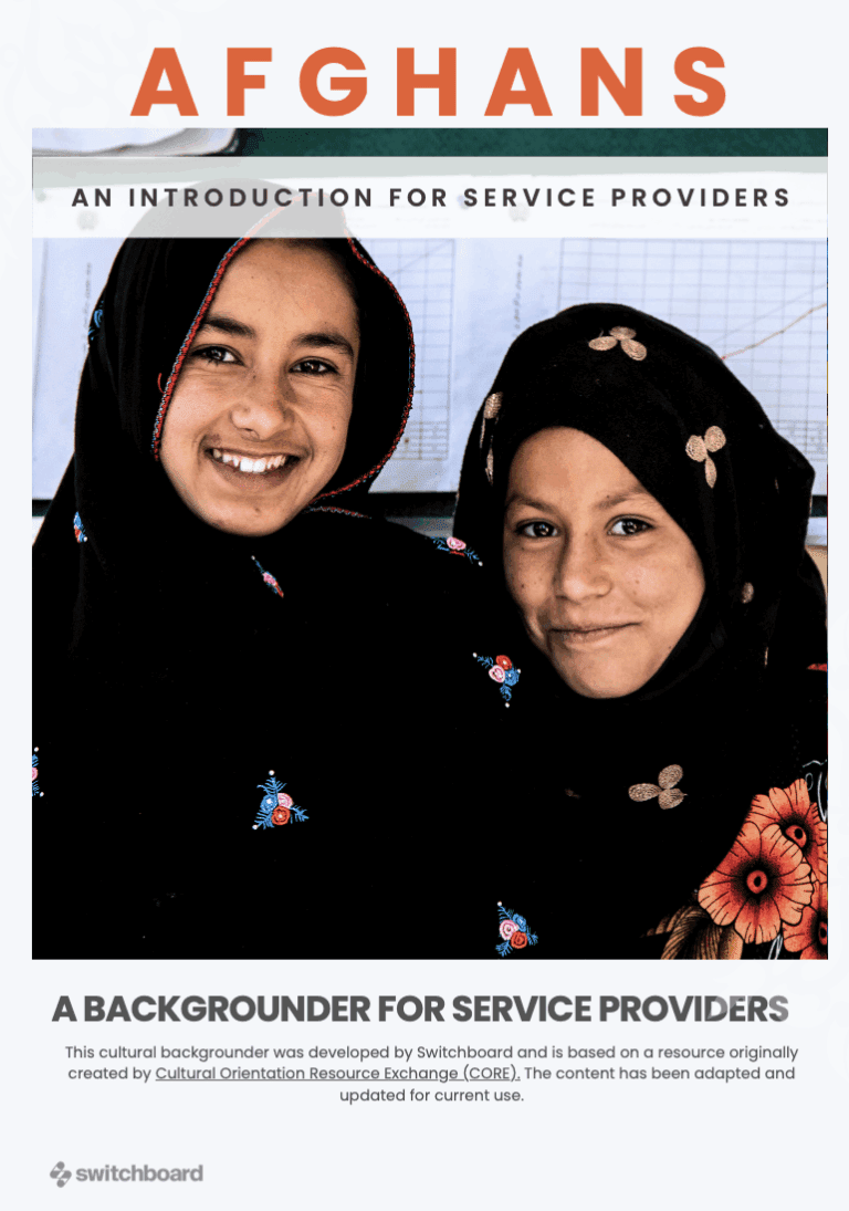 Afghans: An Introduction for Service Providers